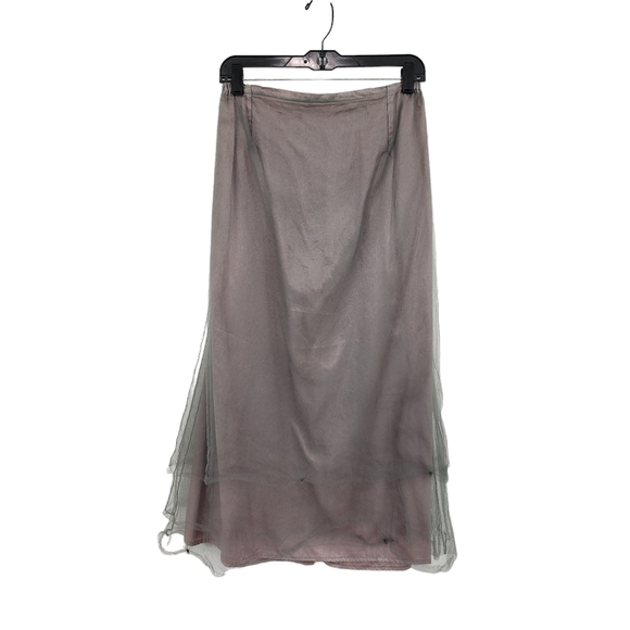 Krista Larson Women's Elastic Waist Mesh Maxi Skirt - OS